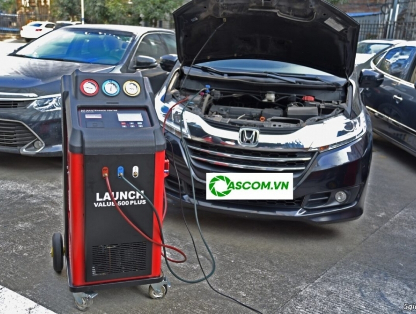 Máy nạp hút ga điều hòa ô tô tự động LAUNCH SmartSafe Value 500 Plus