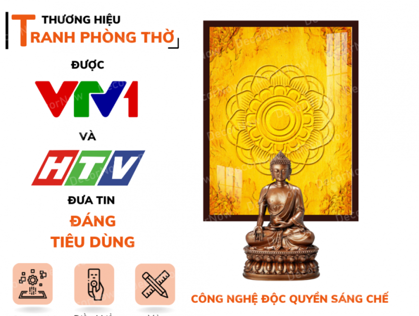 Tranh Trúc Chỉ In Đứng Họa Tiết Mandala Hoa Sen DECORNOW DCN-TC55