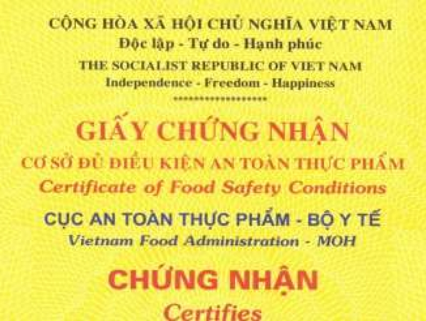 Khi nào không cần xin giấy phép vệ sinh an toàn thực phẩm?