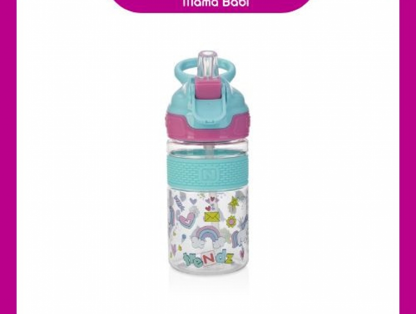 Bình uống nước có ống hút Silicon Mamababi