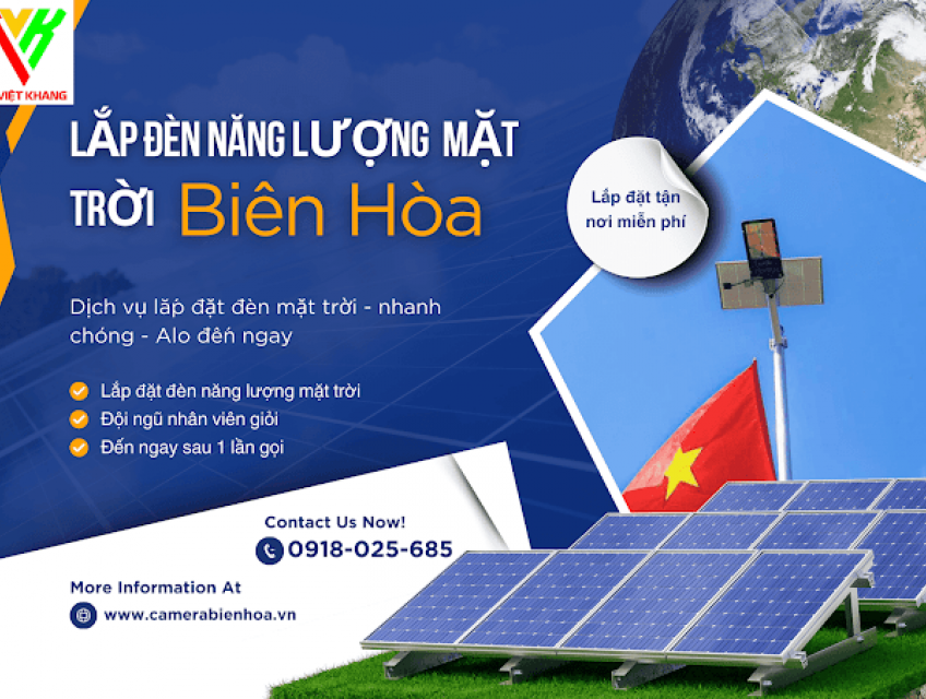 Lắp đèn năng lượng mặt trời Biên Hòa - 0918025685 Hiếu