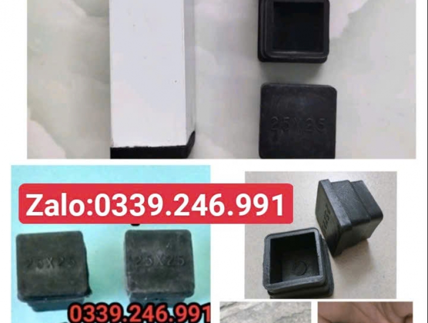 Tổng kho chân tăng chỉnh chiều cao, bịt đầu vuông 25mm giá sỉ