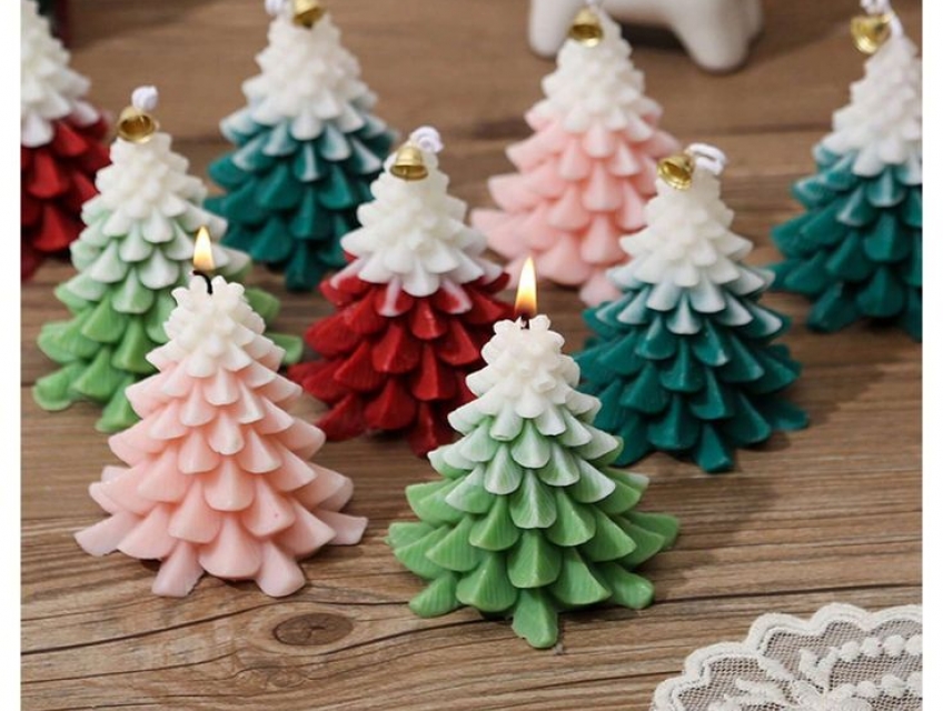 Nến Thơm Cây Thông Giáng Sinh Thư Giãn Thơm Phòng Từ Hearthé