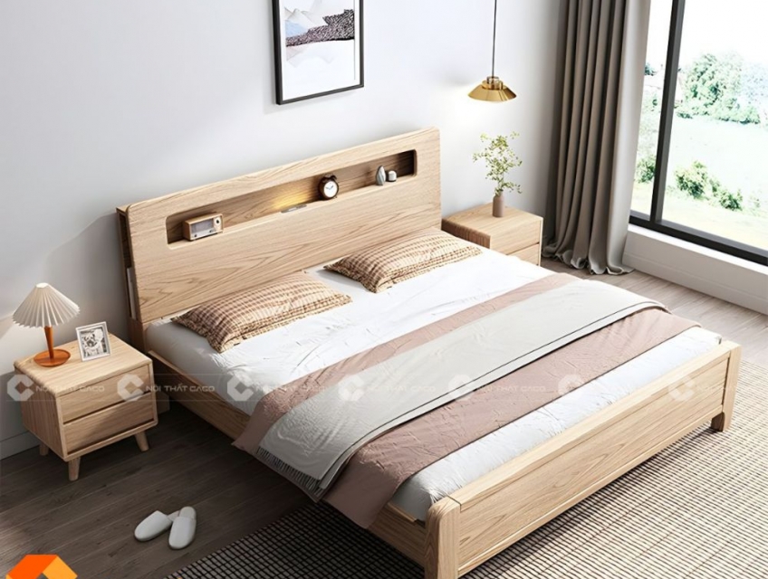 Giường Ngủ Gỗ Tự Nhiên Đẹp và Bền Bỉ Cho Mọi Không Gian