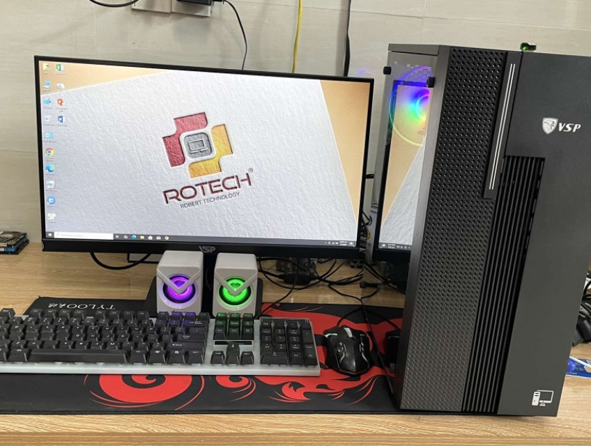 Pc i3-10105F 8GB SSD 256GB Vga GTX 1050 + Màn