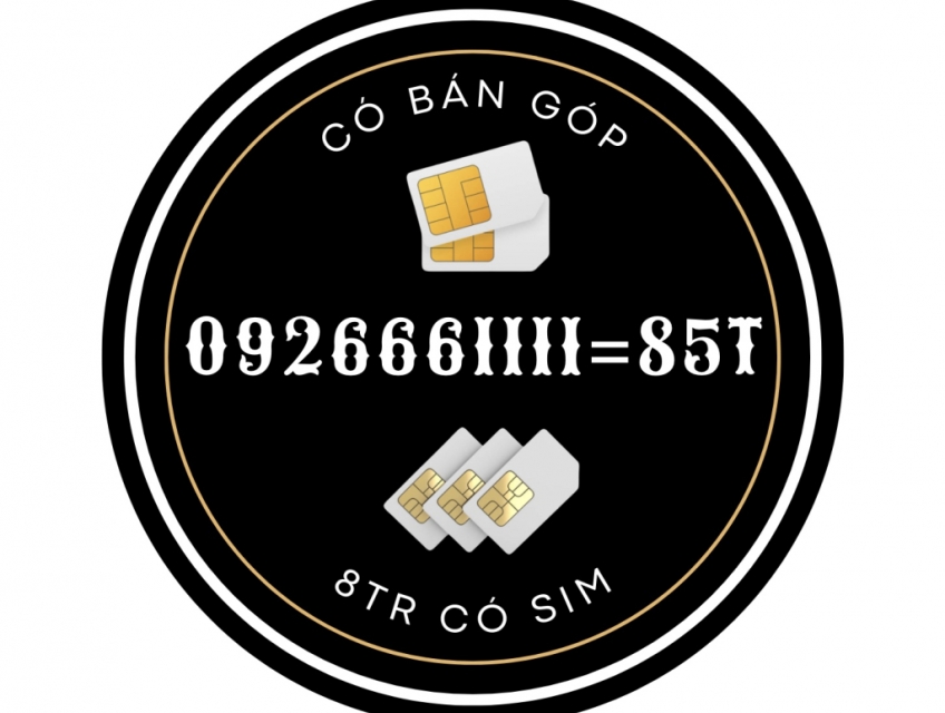 Bán Sim 092.666.1111 = 85tr sim vnmobile trả trước ko ck
