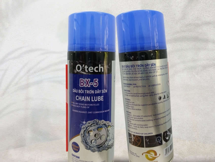 Bình Xịt Dưỡng Sên O'Tech BX-5 Bôi Trơn Xích BX5 Không văng