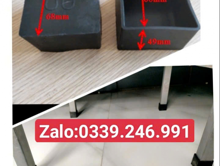 Mua sỉ đầu bịt hộp vuông 60x60, chân 75X75mm giá tốt