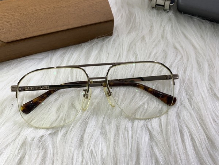 Gọng kính nam bọc vàng hồng 12kgf chính hãng japan còn đẹp giá rẻ