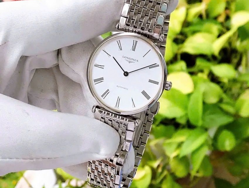 Đồng Hồ Nam : Longines La Grande Automatic dây thép - Size 34mm fullbo