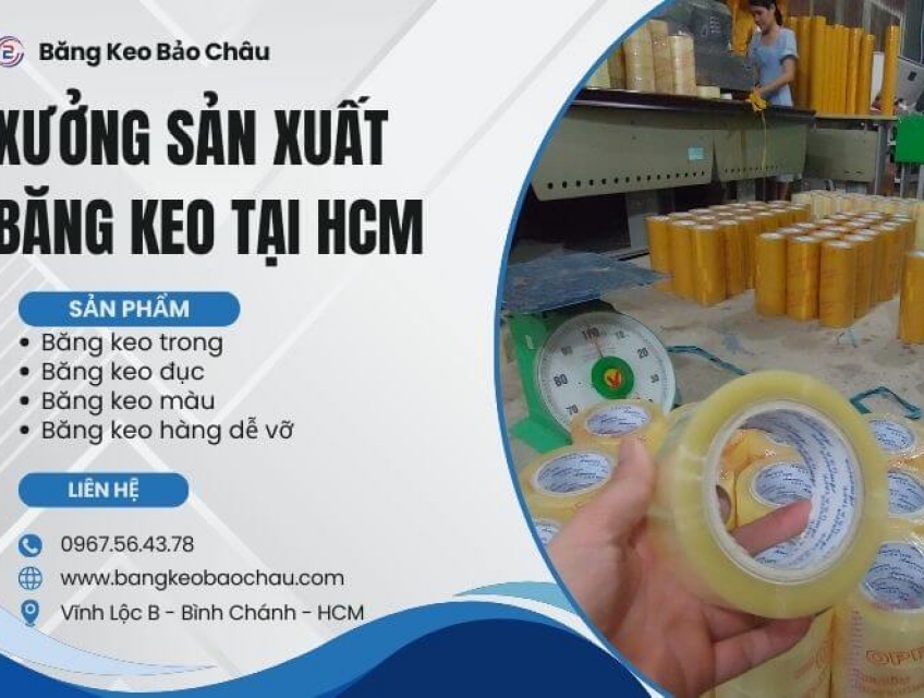 Xưởng Sản Xuất Băng Keo Tại HCM - Băng Keo Bảo Châu