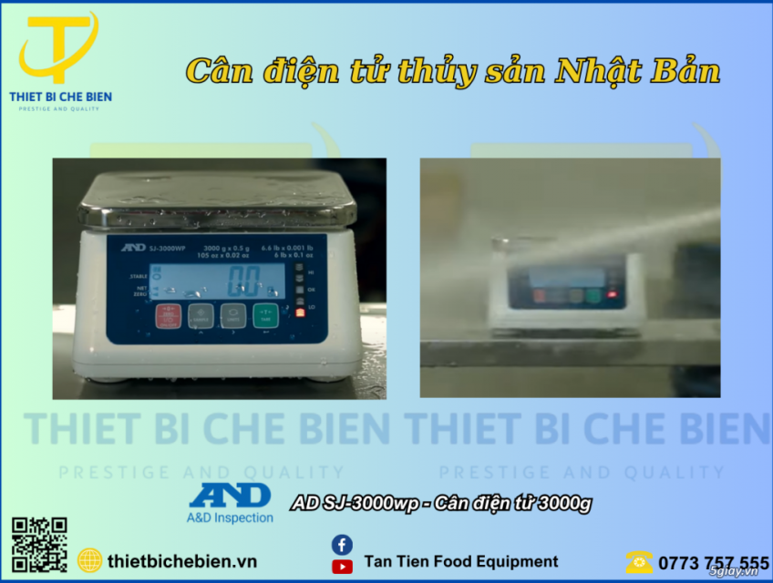 Cân điện tử thủy sản - Cân A&D