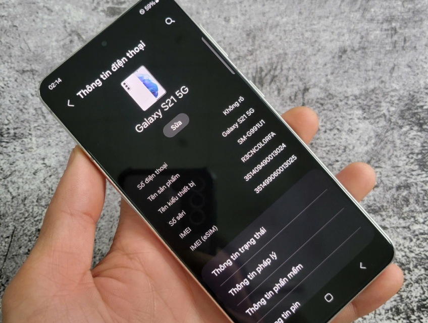 samsung galaxy s21 5g 2 sim zin đẹp