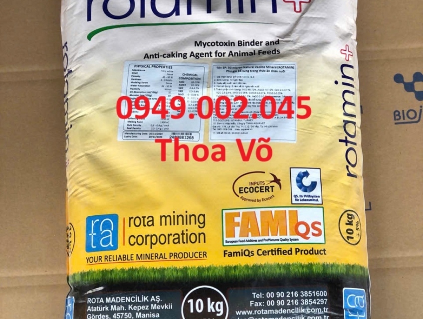 ROTAMIN – Khoáng Trộn, Khoáng Tạt Ngừa Đục Cơ