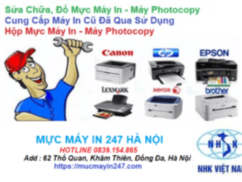 Dịch Vụ Đổ Mực Máy in Tại Hà Nội - Mực Máy In 247