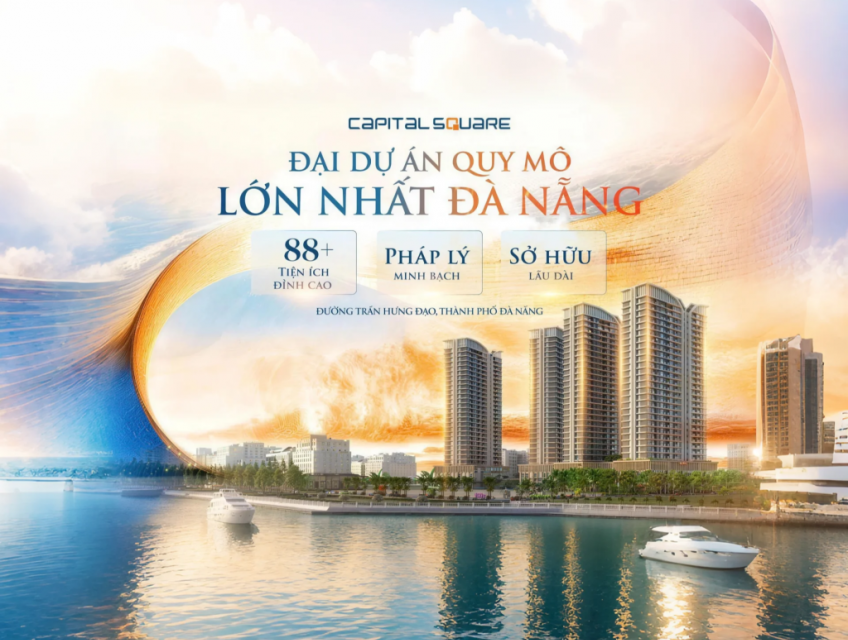 Chỉ 3.8 Tỷ Sở Hữu Căn Hộ View Sông Hàn Capital Square Sổ Lâu Dài