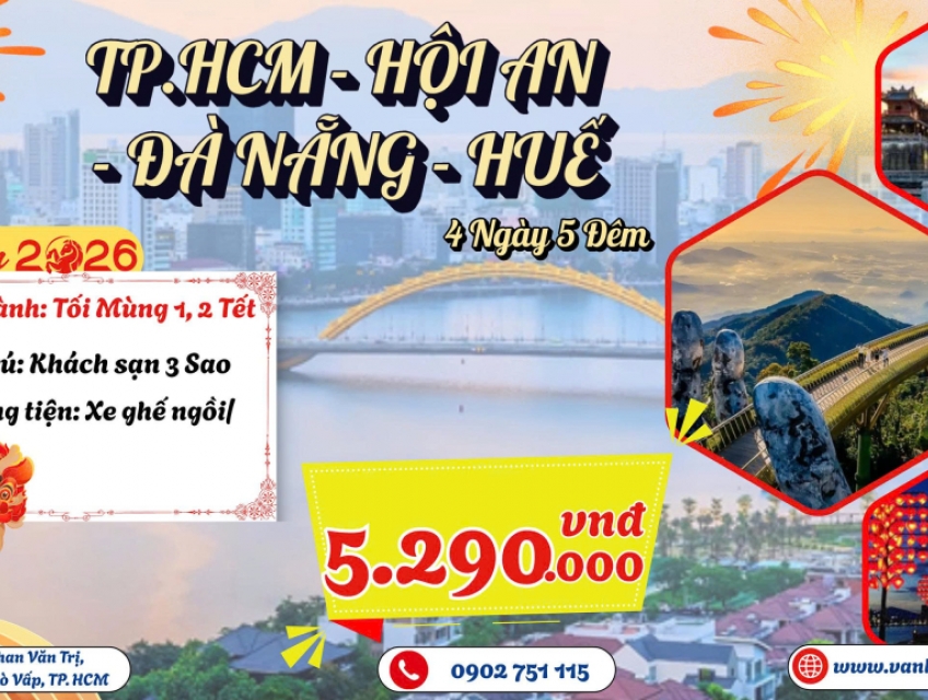 Du Xuân Tết Âm Lịch 2026 - Miền Trung Di Sản SGC