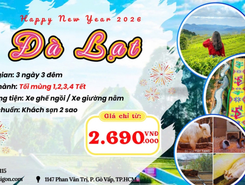 Đà Lạt Tết âm lịch 2026 - SGC