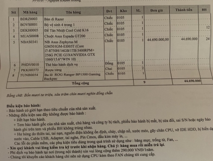 Cần bán: Laptop Zephyrus M