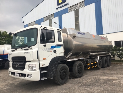 Xe bồn Hợp kim nhôm Hyundai 28m, Xe bồn xăng dầu Hyundai 28 khối nhôm