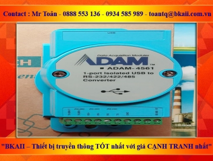 ADAM-4561: Bộ chuyển đổi cách ly 1 cổng USB sang RS232/422/485 - BKAII