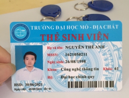 In thẻ học sinh, sinh viên hình ảnh sắc nét