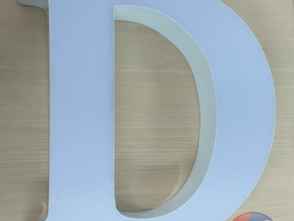 Chữ nhôm không viền Hàn Quốc