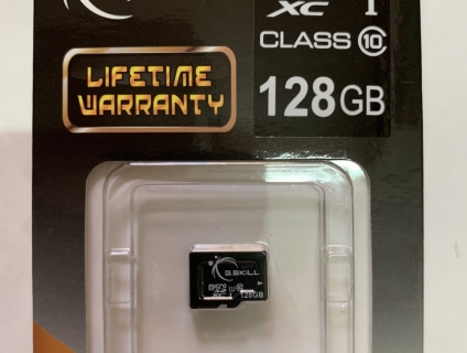 Thẻ nhớ micro sd G.Skill 128GB class 10, chính hãng usa, end 23h00-25/02/2020