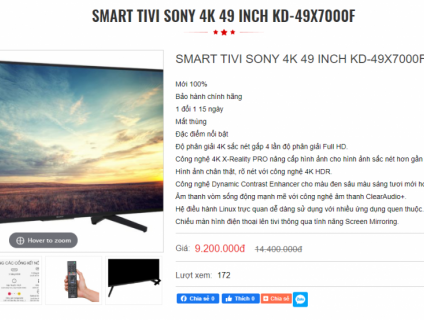 TIVI HÀNG TỒN KHO MỚI 100% GIẢM 25 40%