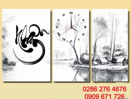 xưởng sản xuất tranh đồng hồ TpHCM