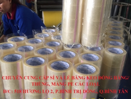 Băng keo đa dạng chủng loại quy cách và màu sắc