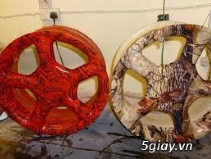 Gia công in chuyển nước carbon, hoa văn mâm xe, nội ngoại thất ô tô