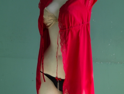 Kimono Cột Dây Vera Đỏ Nóng Bỏng