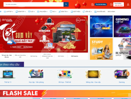 Địa chỉ mua sắm online laptop, pc