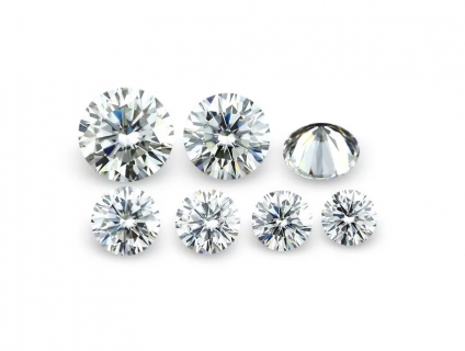 Kim Cương Moissanite 8 Ly - Kiểm Định GRA