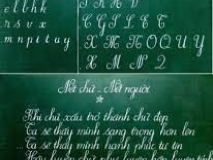 Luyện chữ đẹp dĩ an bình dương