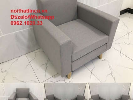 Ghế đơn sofa ngồi thư giãn SG | Sofa đơn xám ghi trắng giá rẻ HCM