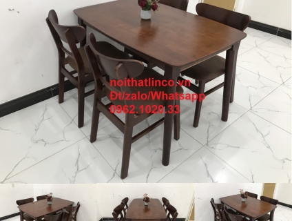 Bàn ghế giá rẻ HCM | Bàn ăn mango 4 ghế phòng ăn nhà bếp SG