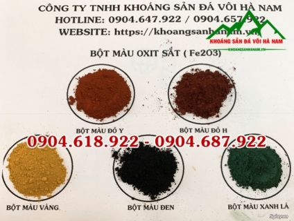 Tổng kho phân phối Bột màu oxit sắt giá rẻ