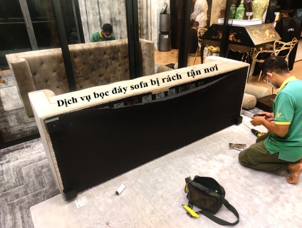 Dịch vụ bọc đáy sofa bị rách giá rẻ tận nơi Hồ chí minh
