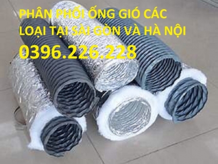Ống gió mềm vải gân thép phi 100, phi 125, phi150, phi200, phi250 ,300