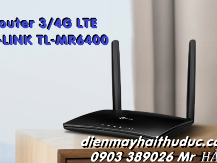 Phát WiFi TP-Link TL-MR6400 có khe cắm sim 4G LTE