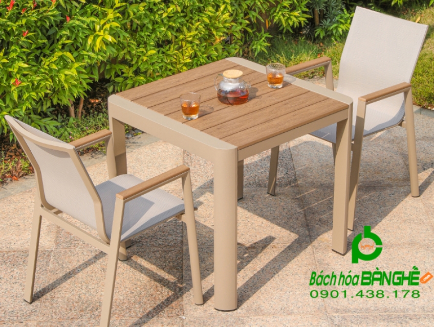 Ghế lưới cafe sân vườn, ban công, sân thượng, hồ bơi khung nhôm