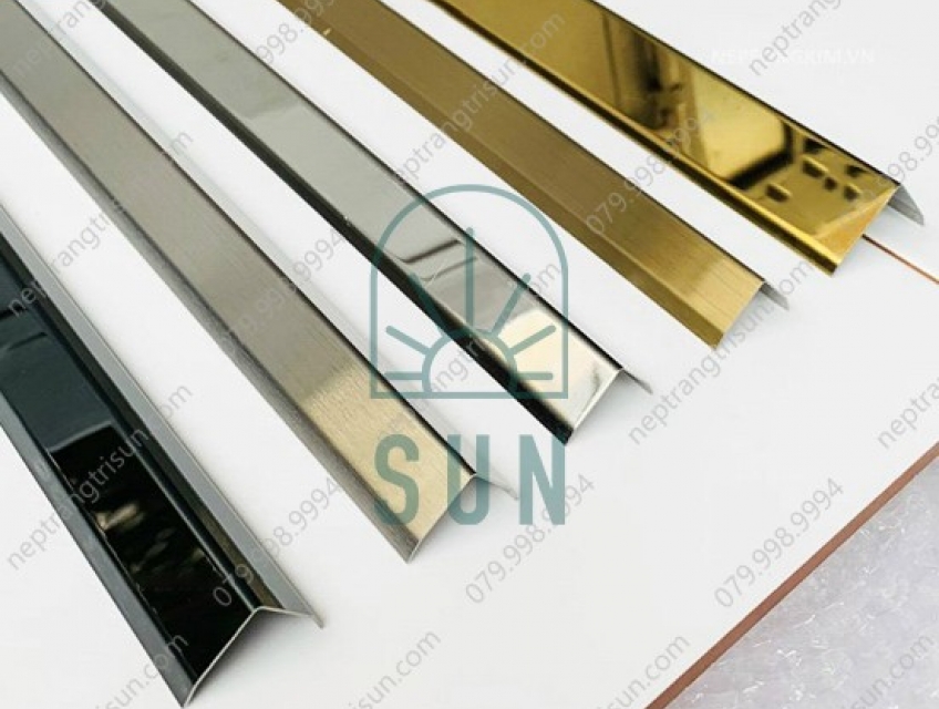Nẹp V20 trang trí nội thất bằng inox 304