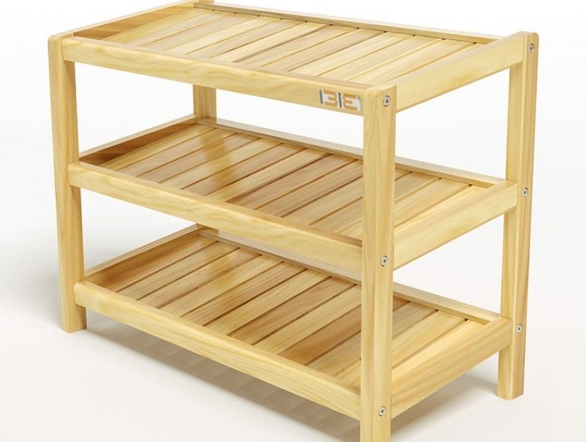 Kệ Giày Dép Tháo Lắp Bằng Gỗ Cao Su Tự Nhiên Bền Đẹp