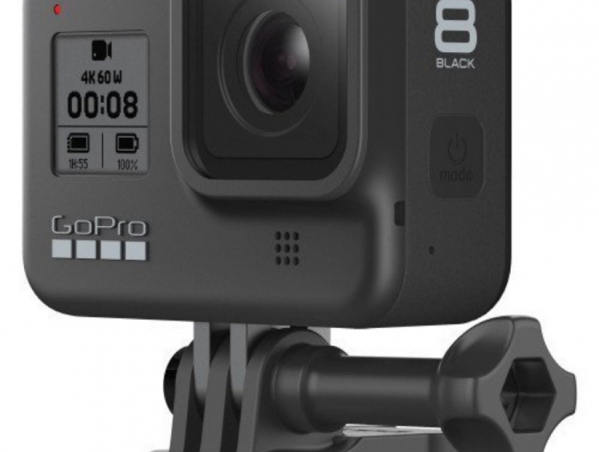 Camera Gopro 8 Black cũ kèm pin, thẻ 16GB, đế gắn