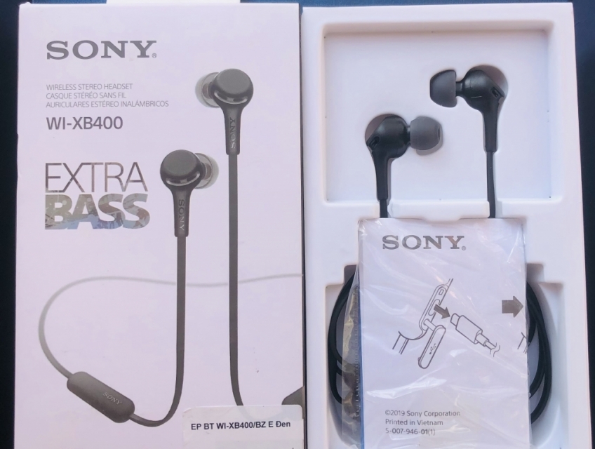 Tai nghe EP Bluetooth Sony WI-XB400 Chính Hãng