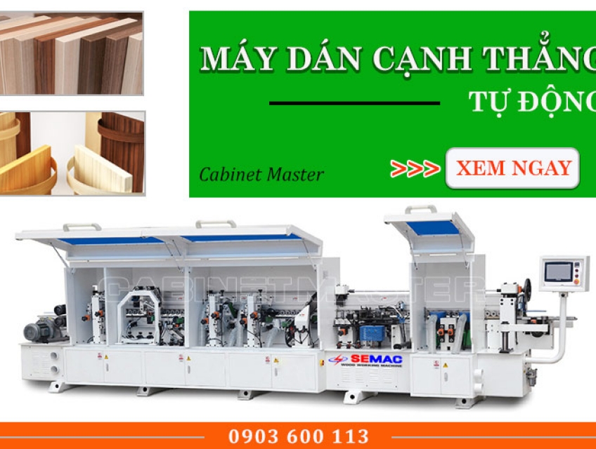 Cách sử dụng máy dán cạnh tự động hiệu quả