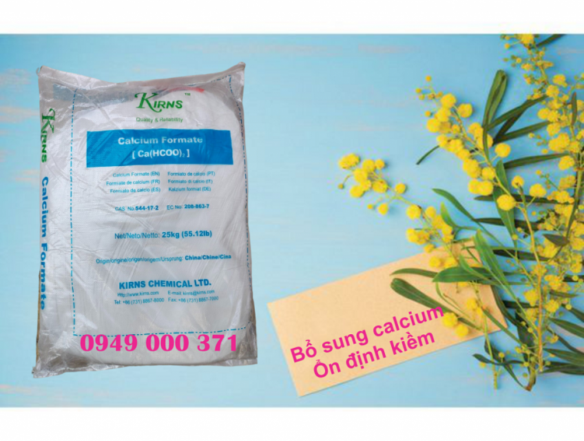 Calcium formate tăng kiềm, bổ sung canxi cho tôm