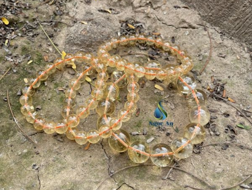 Vòng tay đá thạch anh vàng Citrine